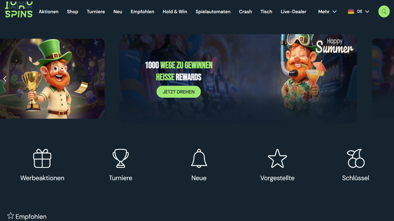 1000spins website